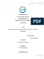 Tarea 4 Problemas Sobre Oferta Demanda y Punto de Equilibrio