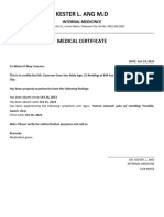 Medical Cert