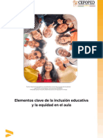 Lectura - Elementos Clave de La Inclusión Educativa y La Equidad en El Aula