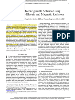 Pattern-Reconfigurable Antenna Using Low-Profile Electric and Magnetic Radiators