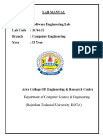 SE Lab Manual 3rd Sem