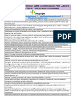 Observaciones Sugerencias Boleta 5 To Grado NEM