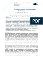 Factors Causing Students Inhibition in English Performance