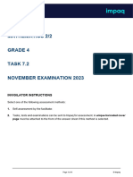 November Math Examination 2304-E-MAM-NE04-07.2