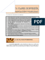 Tema 6 Planes de Inversión, Financiación y Viabilidad