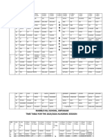 New Timetable 2023-2024