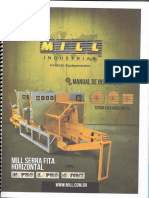 Manual Mill Serra Fita Horizontal