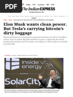 Elon Musk Wants Clean Power. But Tesla's Carrying Bitcoin's Dirty Baggage - World News, The Indian Express