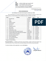 IIT Hyderabad Holidays 2023