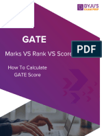 Gate Marks Vs Rank Vs Score Final 1 56