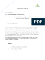 Compte Rendu Du 1er TP de L'électricité