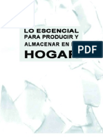 LO ESCENCIAL PARA PRODUCIR Y ALMACENAR EN EL HOGAR - Manual