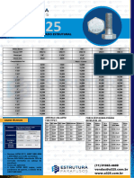 Tabela de Peso Parafusos Sextavados A325