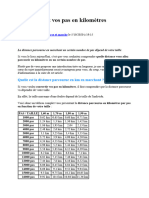Convertissez Vos Pas en Kilomètres