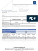 Policy Migration Letter For Tata Aig Medicare