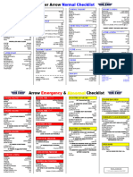 Piper Arrow (P28R) Normal and Emergency Checklists