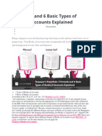 3 Formats and 6 Basic Types of Books of Accounts