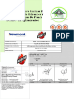 Plan de Trabajo para Realizar El Bloqueo de Energía Hidraulica Y Mecánica en Tanque de Planta de Aire - en Aglomeración