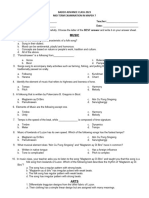 MAPEH 7 MidTerm Questionnaire