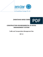 Traffic and Transporation Management Plan - REF13 - Zarafshan Wind Farm ESMS - R4