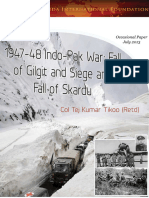 1947 48 Indo Pak War Fall of Gilgit and Siege and Fall of Skardu