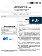 Instituto Aocp 2019 Ufpb Tecnico em Musica Prova