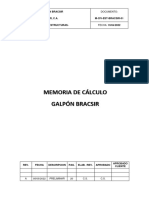 M-Civ-Est-Bracsir-01 Memoria de Calculo Estructural Galpón Bracsir