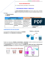 Ficha Informativa Sustancias Puras y Mezclas - Semanan 3 - C y T - 6to