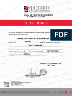 3D Max - Sencico - Certificado 