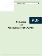 Mathematics scqp19