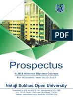 NSOU BLIS AD Prospectus AY 2022 23