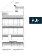 Call Sheet Template 1