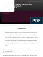 Ankylosing Spondylitis and Other Seronegative Arthritis