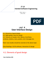 OOSE UNIT 4 UI Design