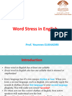 Stress in English