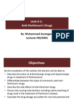 Unit 2 Anti-Parkinson's Pharmacy-II