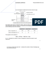 Measurements and Errors