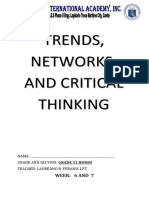 Module in Trends and Networks Week 6 and 7