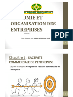 Economie Et Organisation Des Entreprises Séance 3