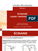 Wykład 05 - Ścinanie Czyste I Technologiczne