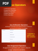 Java Operators (Update)