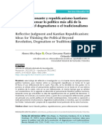 Juicio Reflexionante y Republicanismo Kantiano