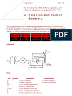 Tesla Coil High Voltage Generator