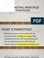 Marketing Principles and Strategies