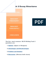 IELTS Task 2 Essay Structures