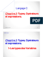 Chap2-Types, Opérateurs Et Expressions