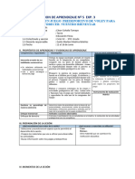 Sesion de Aprendizaje #5 Exp. 3: Proponemos Un Juego Predeportivo de Voley para Favorecer Nuestro Bienestar