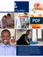 Independent Living Life Skills Checklist Booklet ENGLISH Interactive