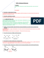 Topic 1 Recall (A Level Biology) 