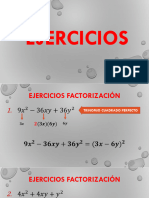 Ejercicios Factorización y Ecuaciones